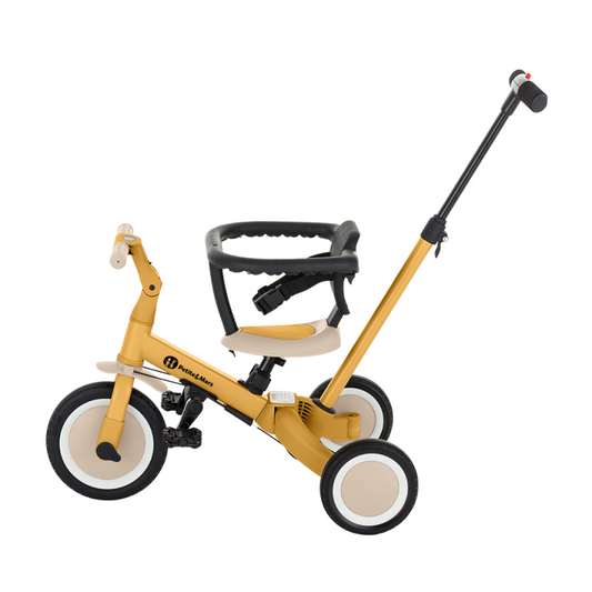 PETITE&MARS Triçikletë shumëfunksionale 5 në 1 Turbo - Intense Ochre