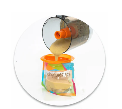 Baby Brezza Reusable Food Pouches for Weaning – Pack of 10