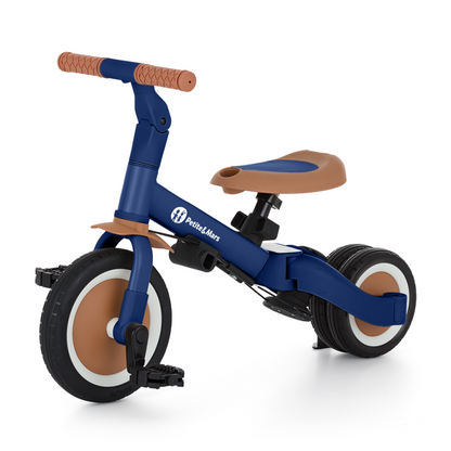 PETITE&MARS Triçikletë shumëfunksionale 5 në 1, Turbo - Enigmatic Blue