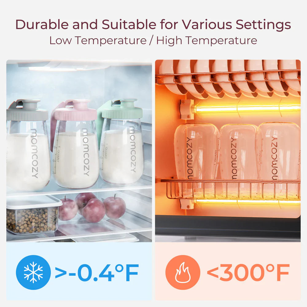 Momcozy bokall për ruajtjen e qumështit të gjirit, 150ml