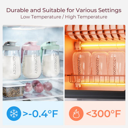 Momcozy bokall për ruajtjen e qumështit të gjirit, 150ml