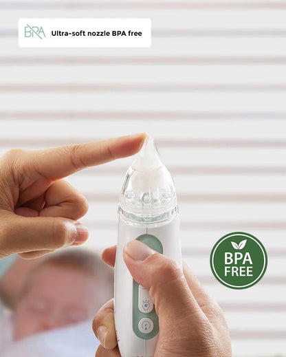 Momcozy BN02 – Aspirator Nasal Bebesh me Bateri të Gjatë dhe Thithje të Fortë