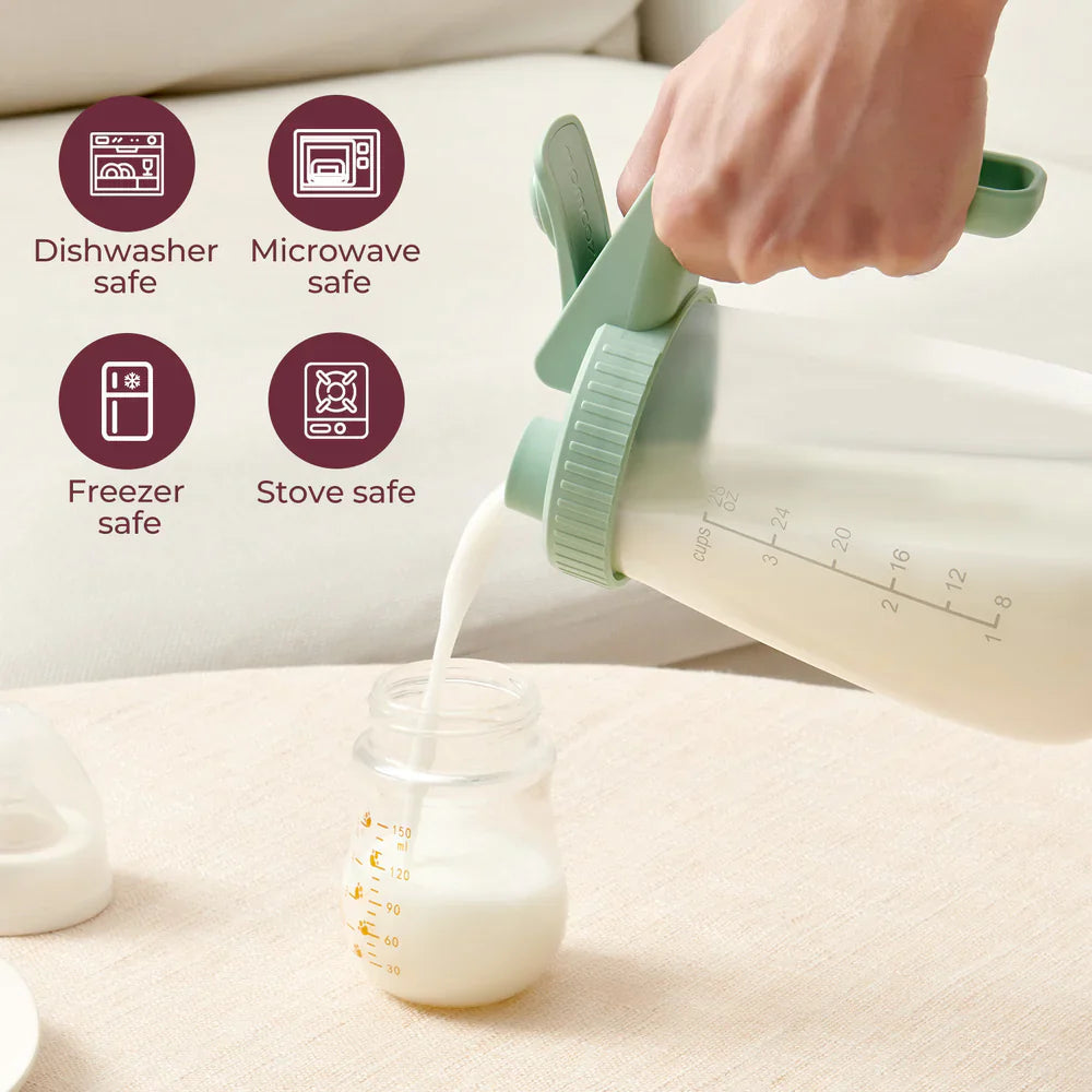 Momcozy bokall për ruajtjen e qumështit të gjirit, 150ml