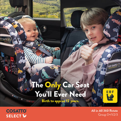 Cosatto All in All 360 Rotate Car Seat Foxed - 0 to 12 Years