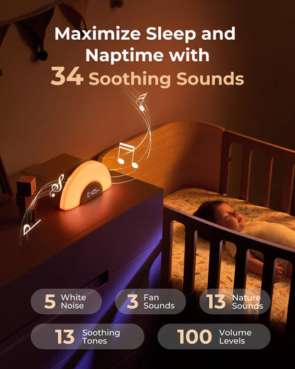 Momcozy aparat me tinguj për gjumë me ngjyra ylberi