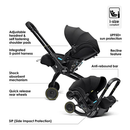 Doona X Infant Car Seat & Stroller - Nitro Black