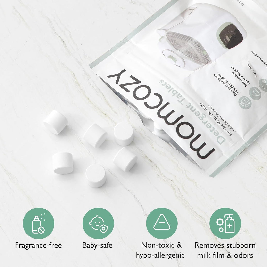 Momcozy tableta për KleanPal Pro — 120 Tableta